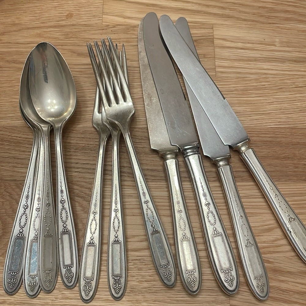 12 Piece Silver Plated Flatware